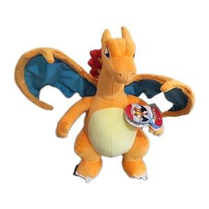Jazwares WCT Pokemon Charizard 12" Plush Posable Wings Anime Video Games NWT